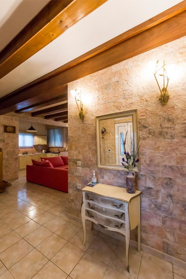 Villa Maxim With Private Pool & Tennis Court Halikounas Exterior foto